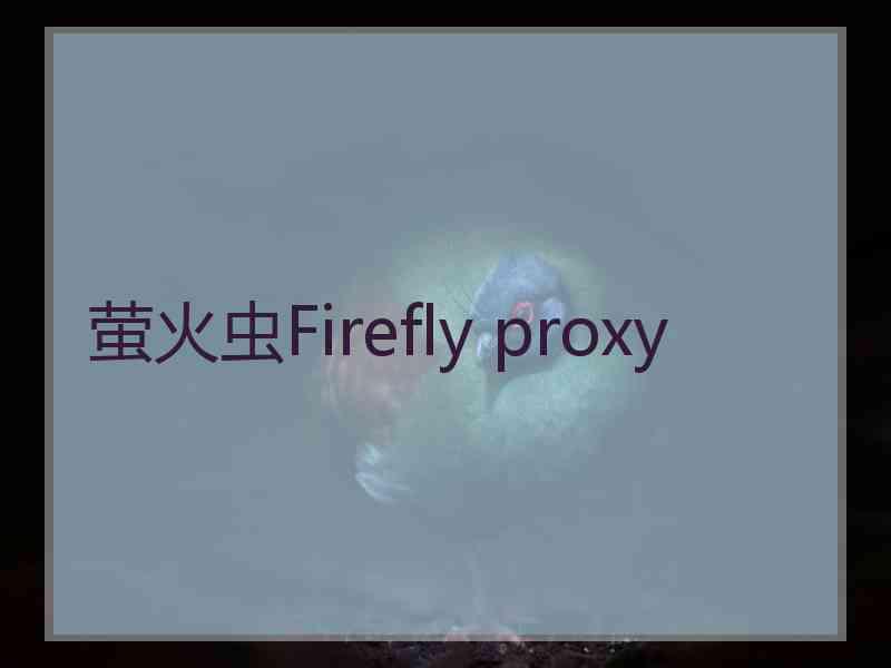 萤火虫Firefly proxy