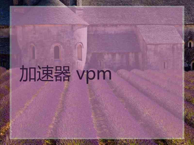 加速器 vpm