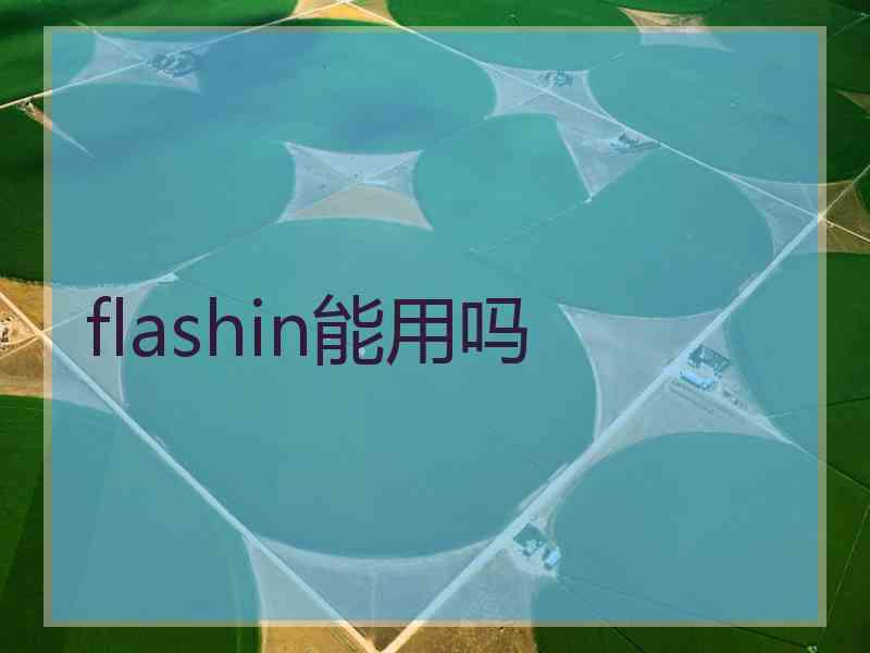 flashin能用吗