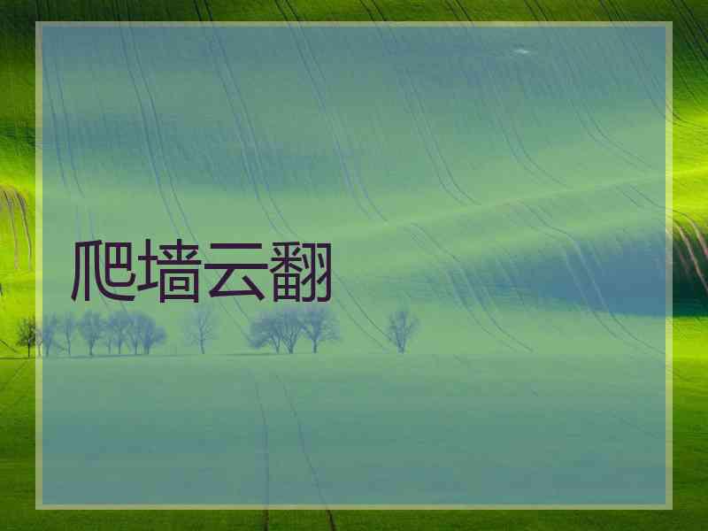 爬墙云翻