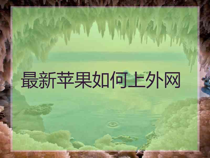 最新苹果如何上外网