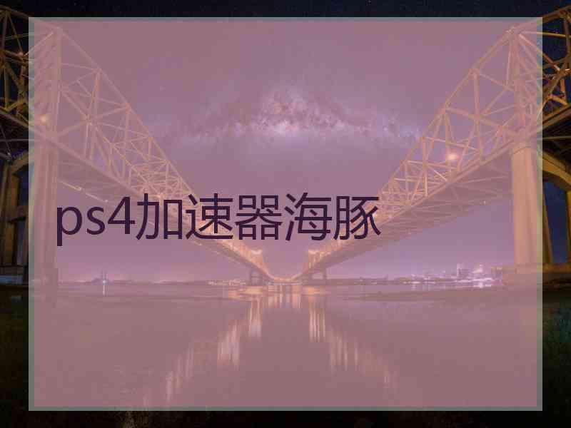 ps4加速器海豚