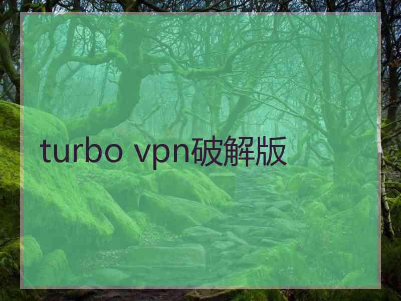 turbo vpn破解版