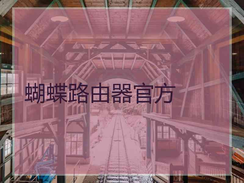 蝴蝶路由器官方