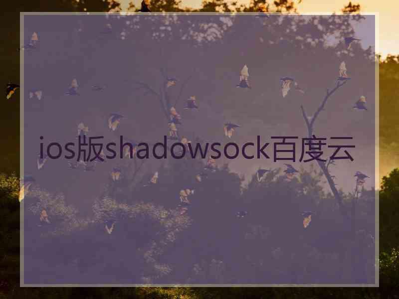 ios版shadowsock百度云