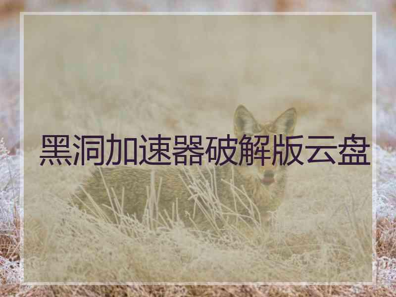 黑洞加速器破解版云盘