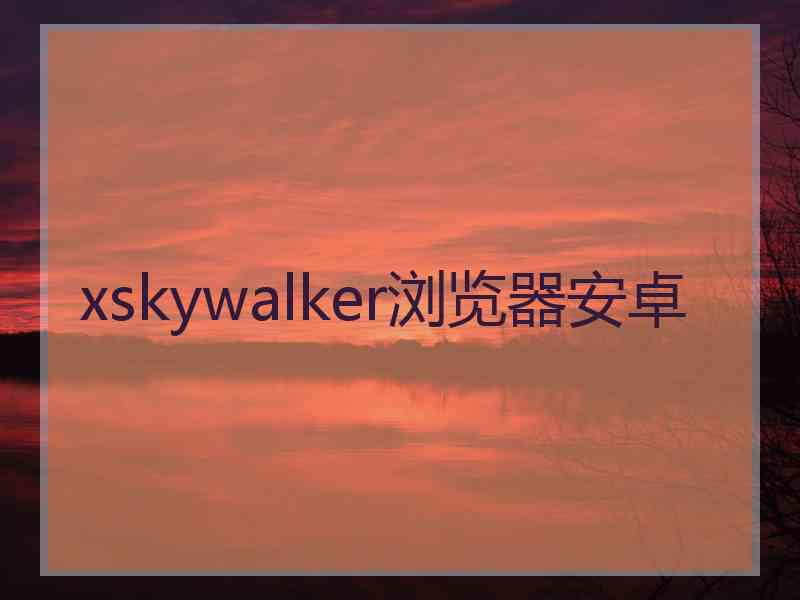 xskywalker浏览器安卓