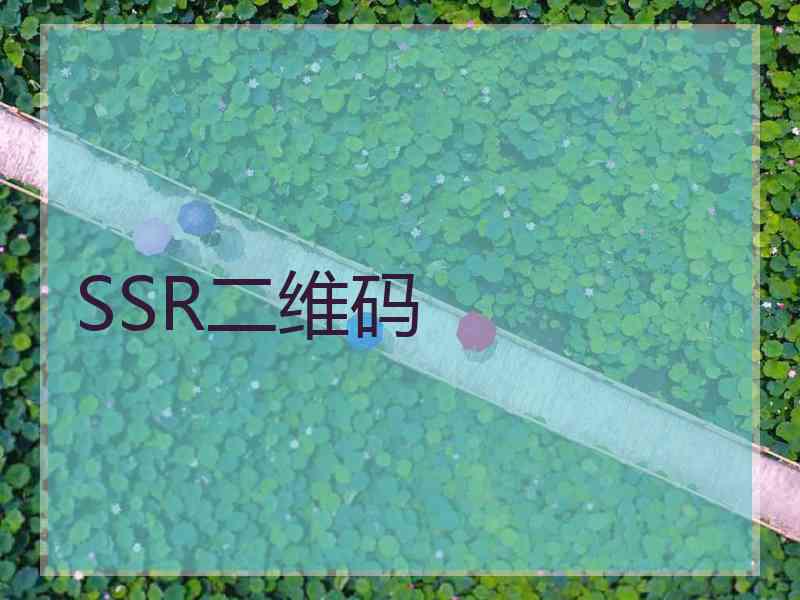 SSR二维码