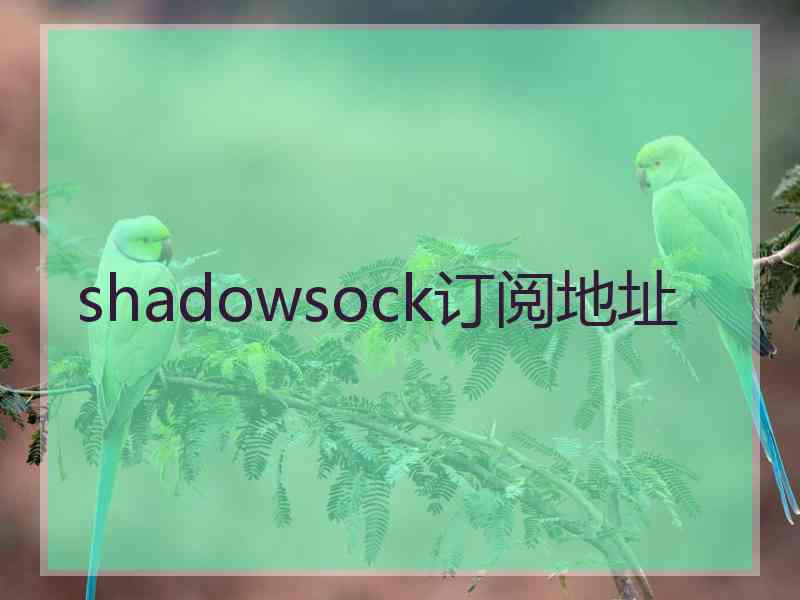 shadowsock订阅地址