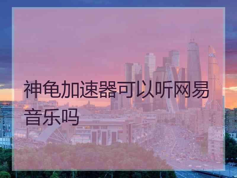 神龟加速器可以听网易音乐吗