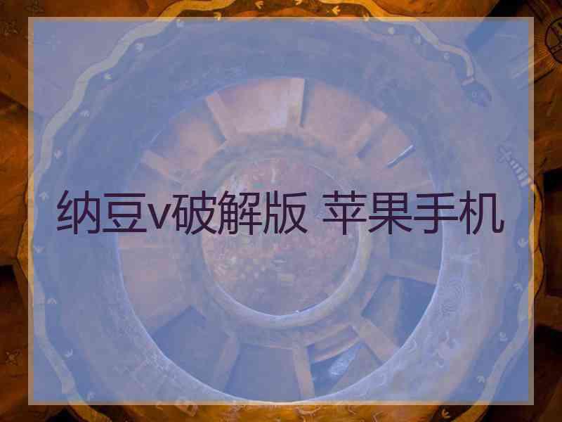 纳豆v破解版 苹果手机