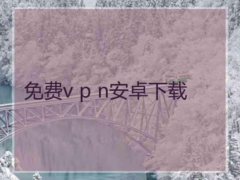 免费v p n安卓下载