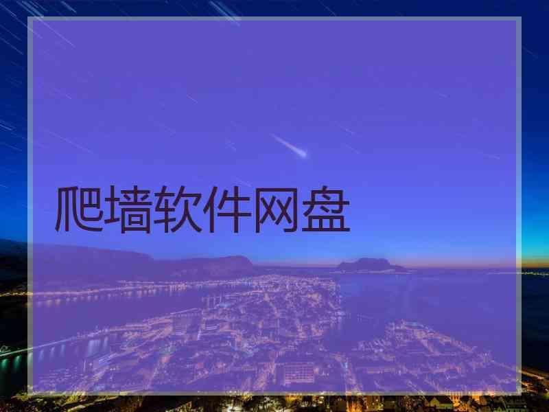 爬墙软件网盘
