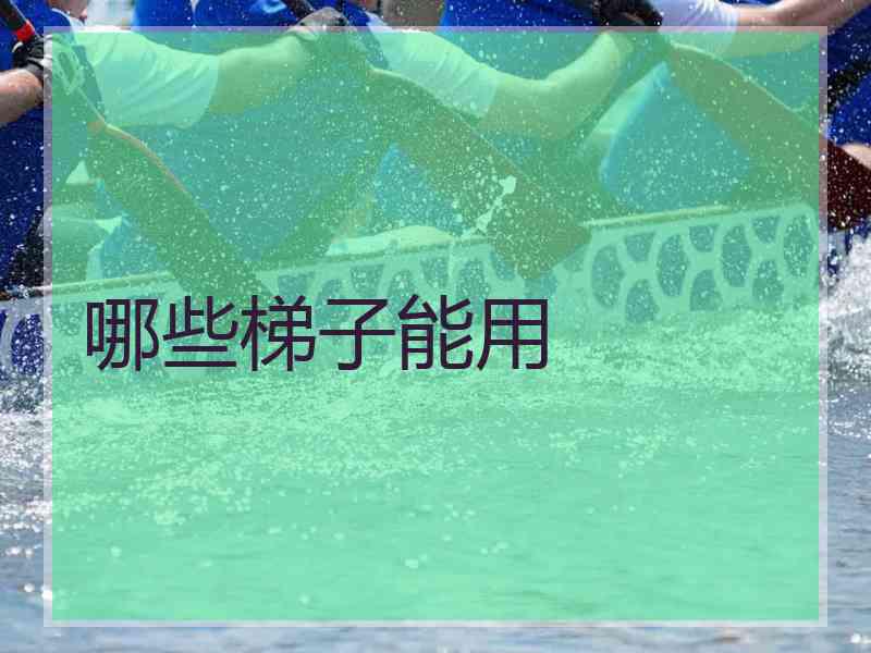 哪些梯子能用