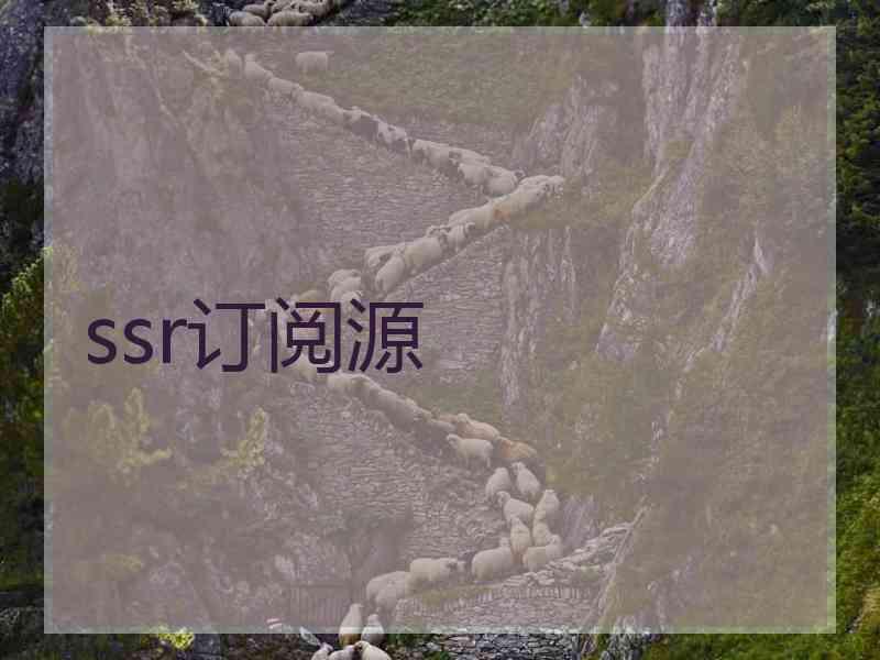 ssr订阅源
