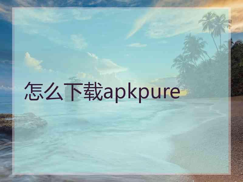 怎么下载apkpure