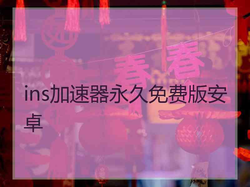 ins加速器永久免费版安卓