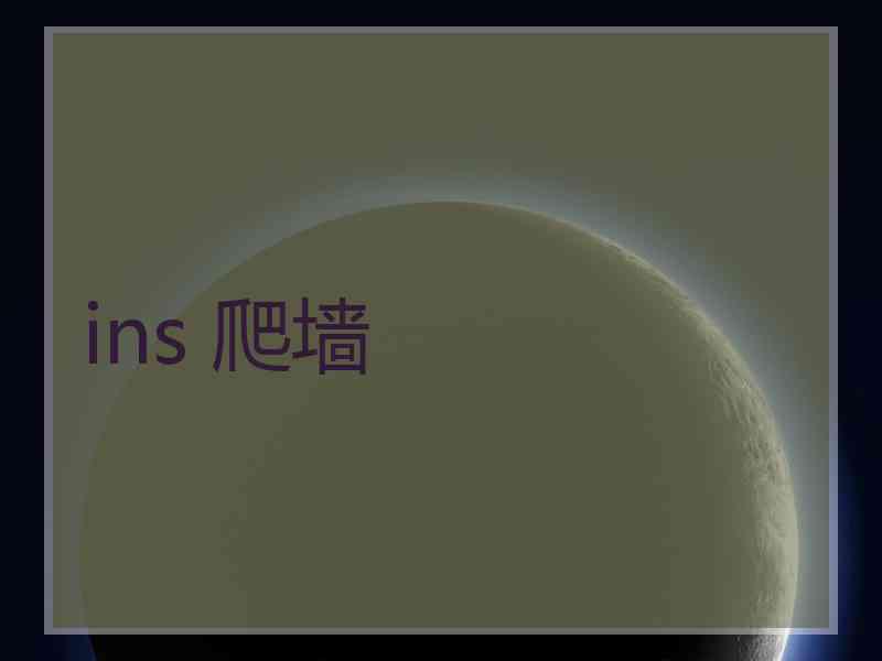 ins 爬墙