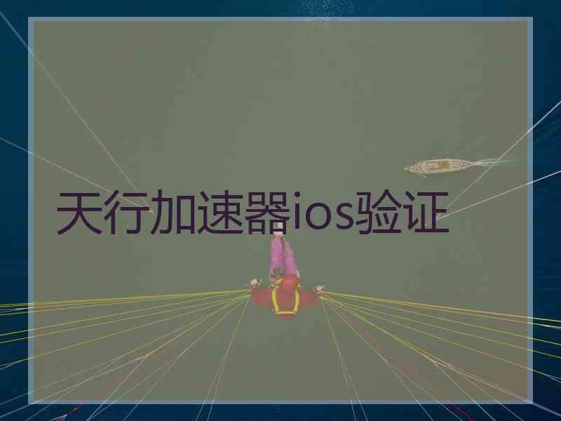天行加速器ios验证