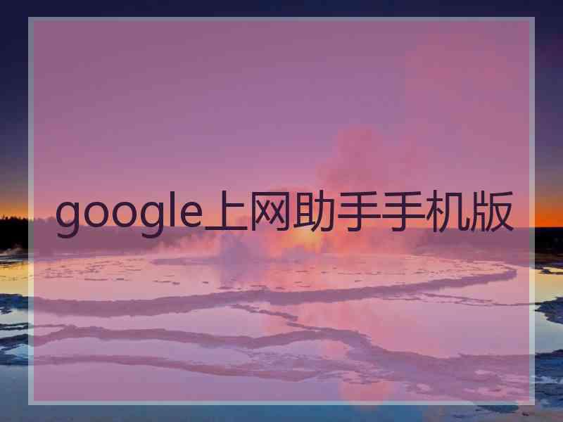 google上网助手手机版