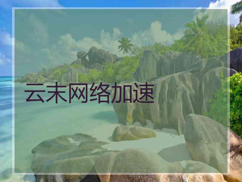 云末网络加速