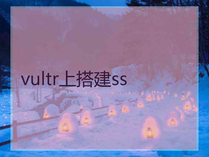 vultr上搭建ss