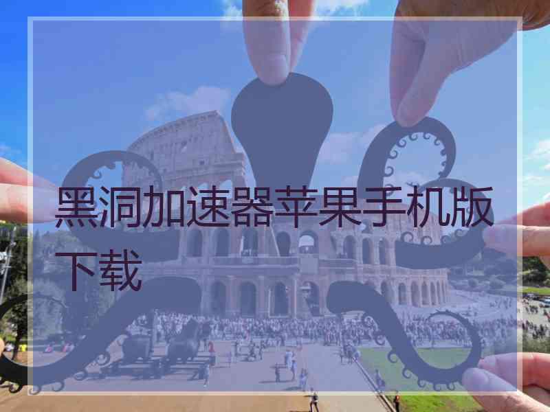 黑洞加速器苹果手机版下载