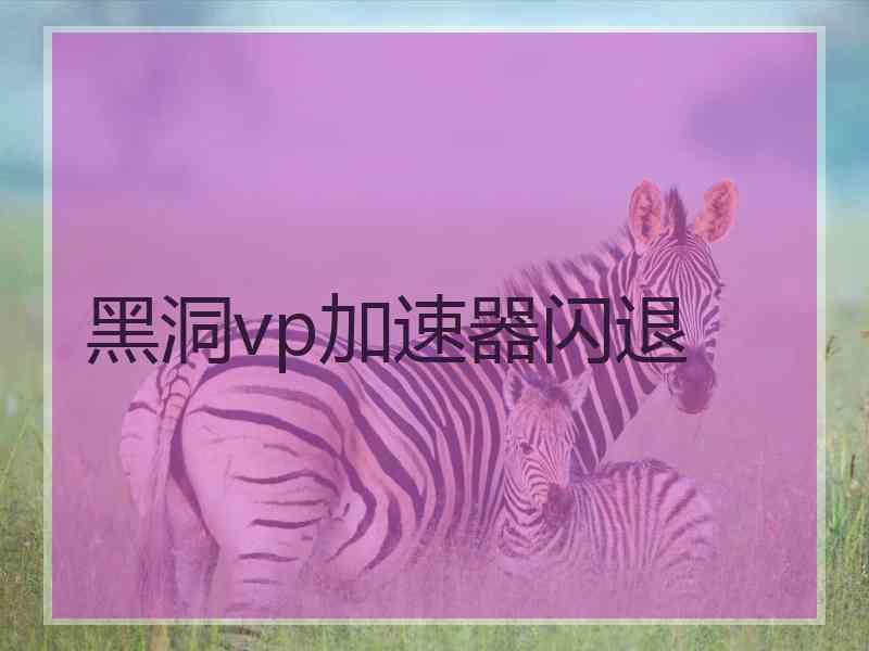 黑洞vp加速器闪退