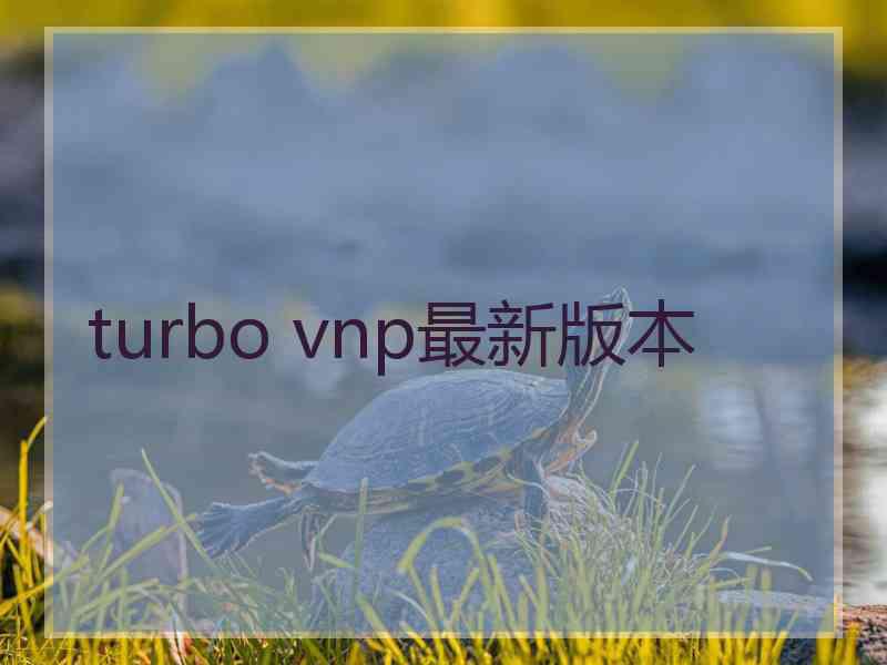 turbo vnp最新版本