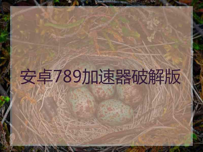 安卓789加速器破解版